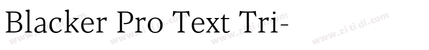 Blacker Pro Text Tri字体转换 Blacker Pro Text Tri字体转换